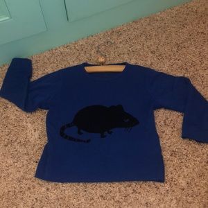 Mini Rodini Long Sleeved shirt with black mouse